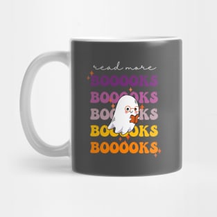 Books ghost groovy Retro Teacher Elementary School Teacher dream team gift for teacher or book lover on halloween Mug